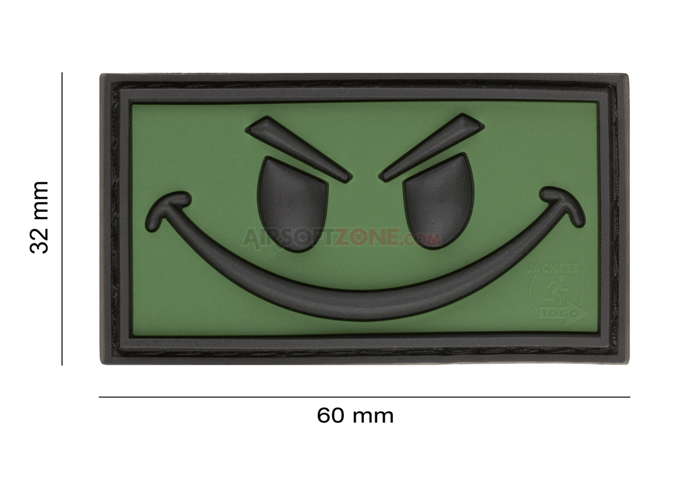 PATCH CAUCIUC - EVIL SMILE - FOREST